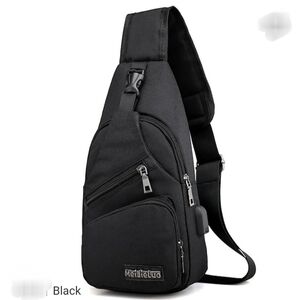 Men's Black Belt Bag